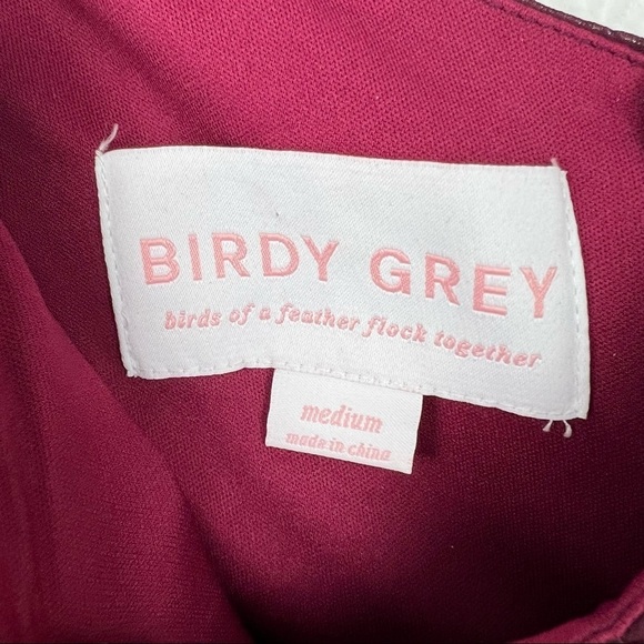 BIRDY GREY Spense Convertible Dress, Chiffon Cabernet, Size Medium, NWT! - Picture 8 of 8